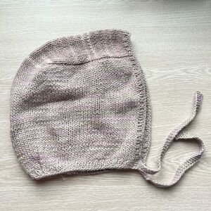 Hand-Knit, Soft Adult Bonnet. New, hand made